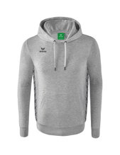 Erima Hooded Sweatshirt Essential Team Hooded Sweat (soft cotton, ribbed cuffs) light grey/grey Men